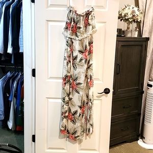 LoveRiche Ladies Size M Tropical Pattern Maxi Dress